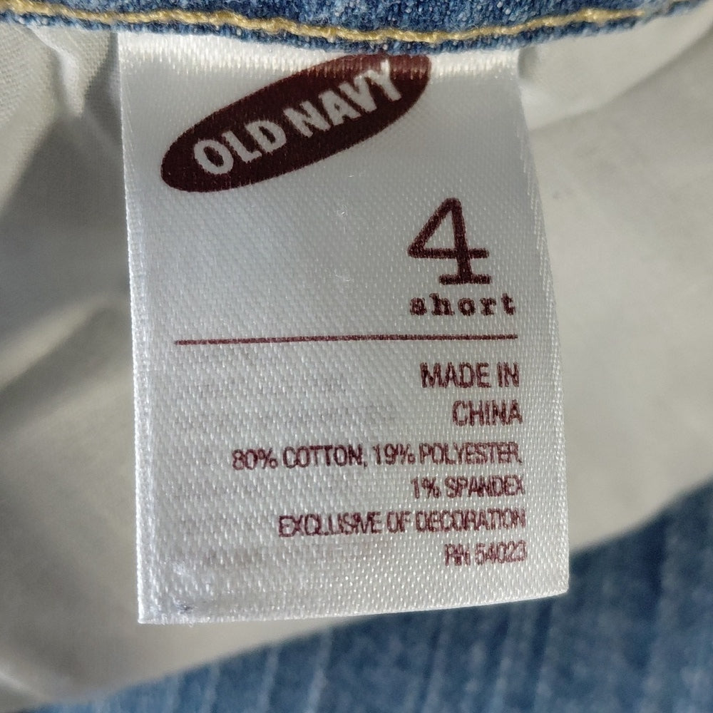 4240...Old Navy Diva Bootcut Jeans Size 4Short, W28" 28"Inseam  7"Rise