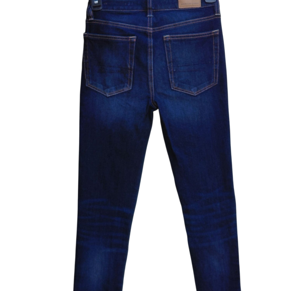59669....Girls American Eagle Slim Skinny Jeans Size 00, W22" 27" Inseam 8" Rise
