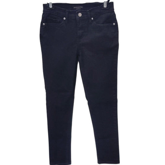 4197...Banana Republic Black Girlfriend Skinny Jeans Size 24/00Petite, 7"Rise