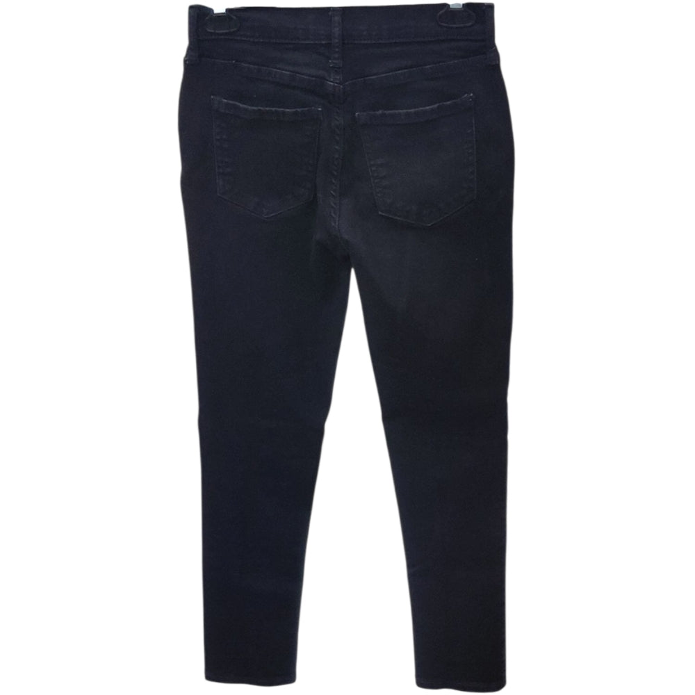 4197...Banana Republic Black Girlfriend Skinny Jeans Size 24/00Petite, 7"Rise