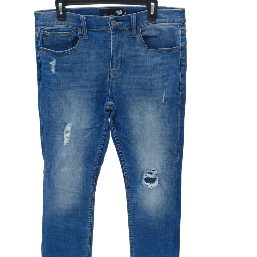 637637....RSQ Seattle Skinny Tapered Jeans Size 32X30, 10"Rise