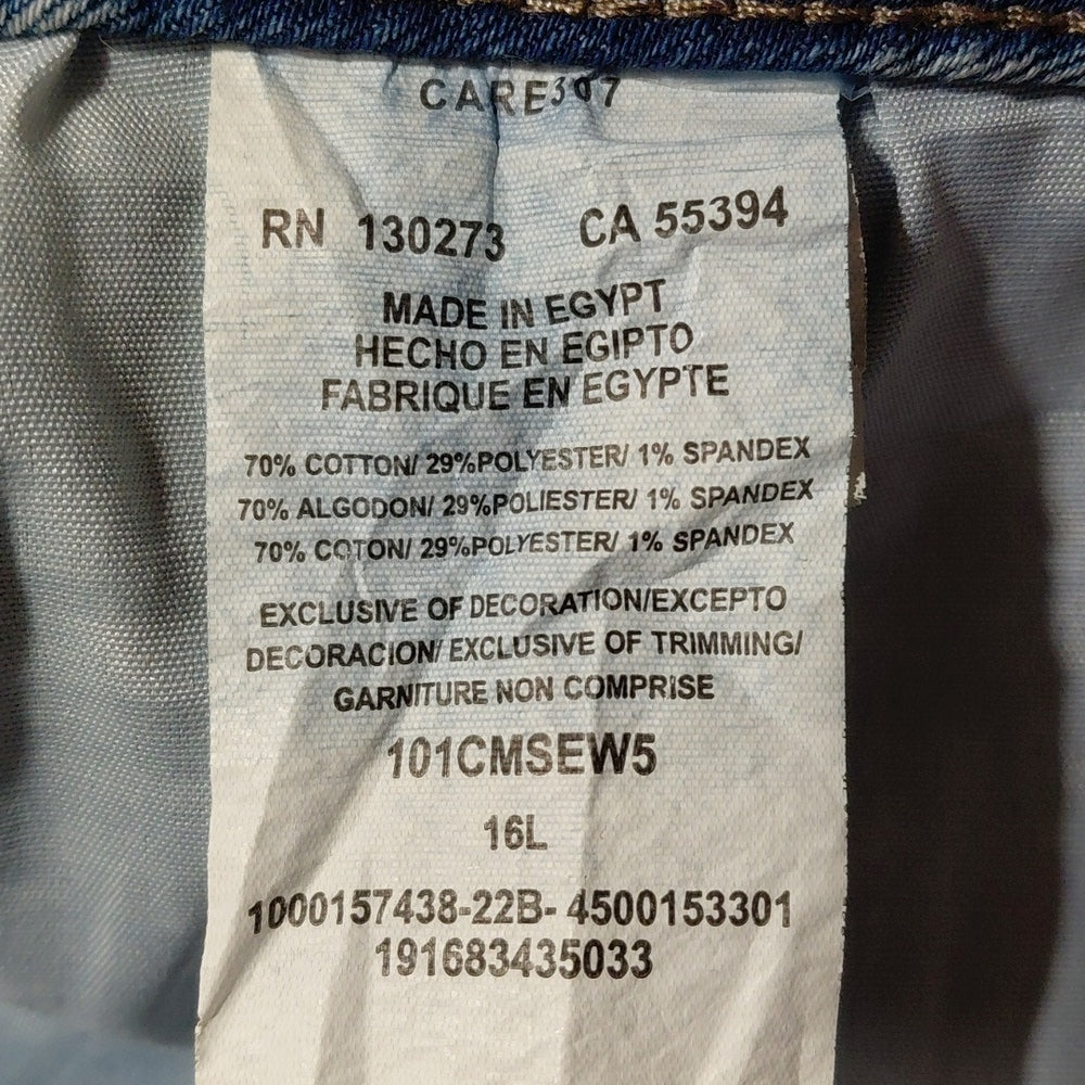 410018.....Lee Straight leg Jeans Size 16L, W36" 30"Inseam 11"Rise