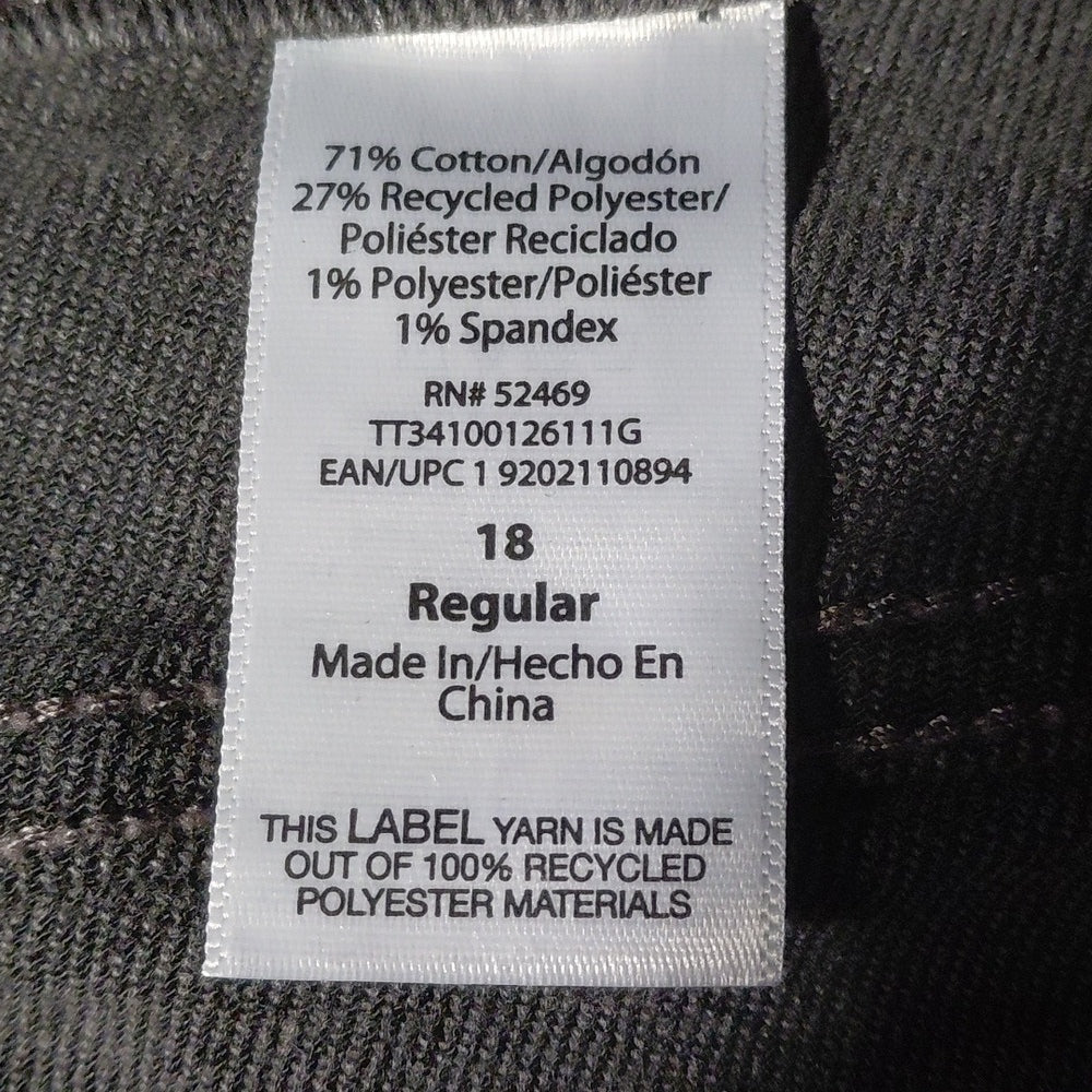 8162.....Time and Tru Skinny Jeans Size 17, 25" Inseam, 11" Rise, 36" Waist