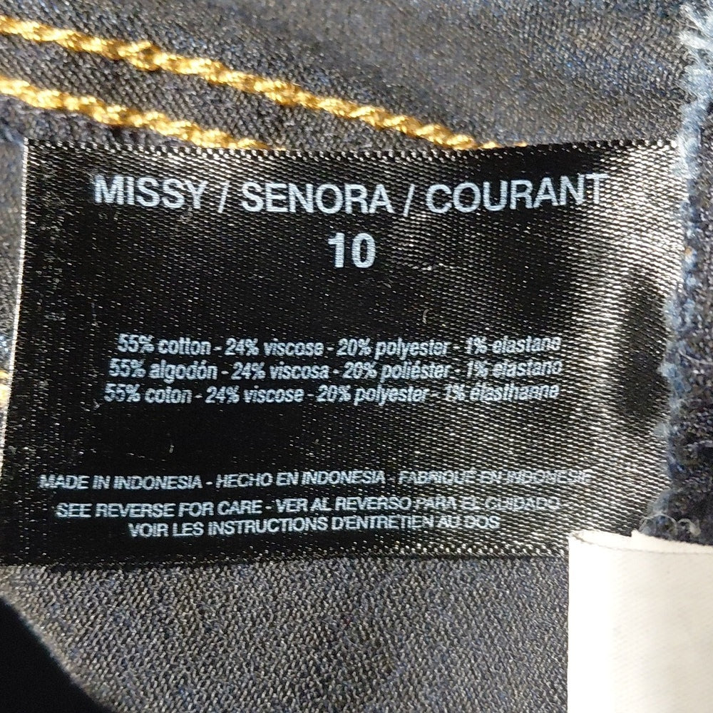 8138....Women's Nine West Pull On Skinny Jeans Size 10, W30" 24"Inseam 10"Rise