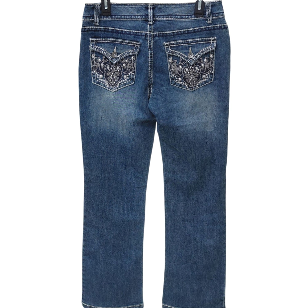 1028...Nine West Bootcut Jeans Size 8/28, 9"Rise