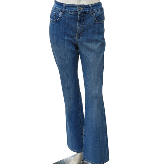 447510....Nine West Bootcut Jeans Size 6/27, 10"Rise