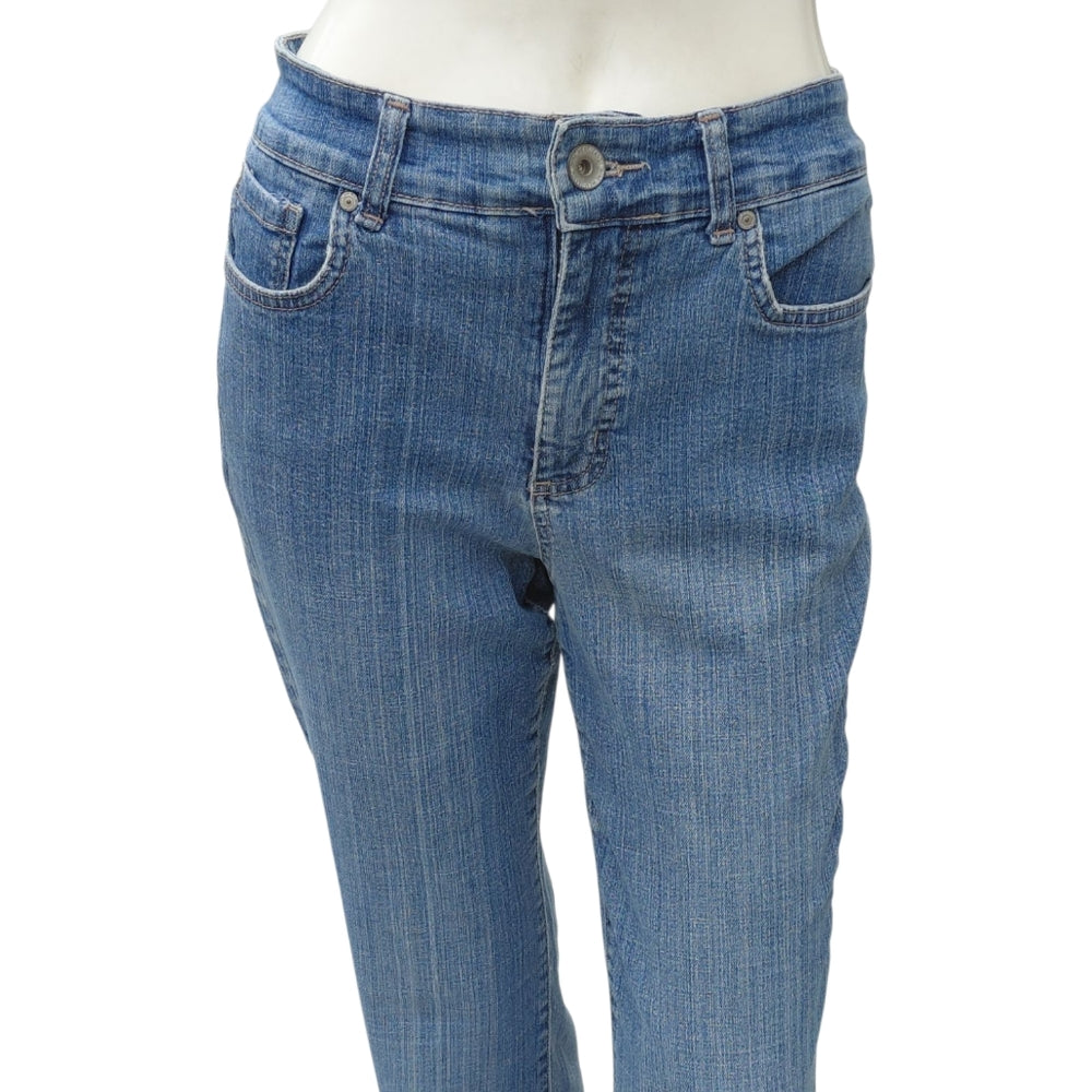 447510....Nine West Bootcut Jeans Size 6/27, 10"Rise
