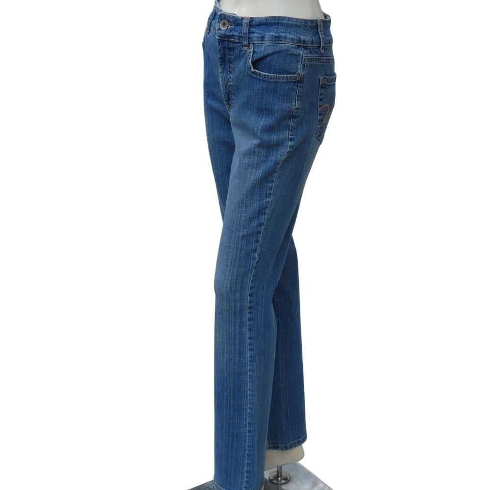 447510....Nine West Bootcut Jeans Size 6/27, 10"Rise