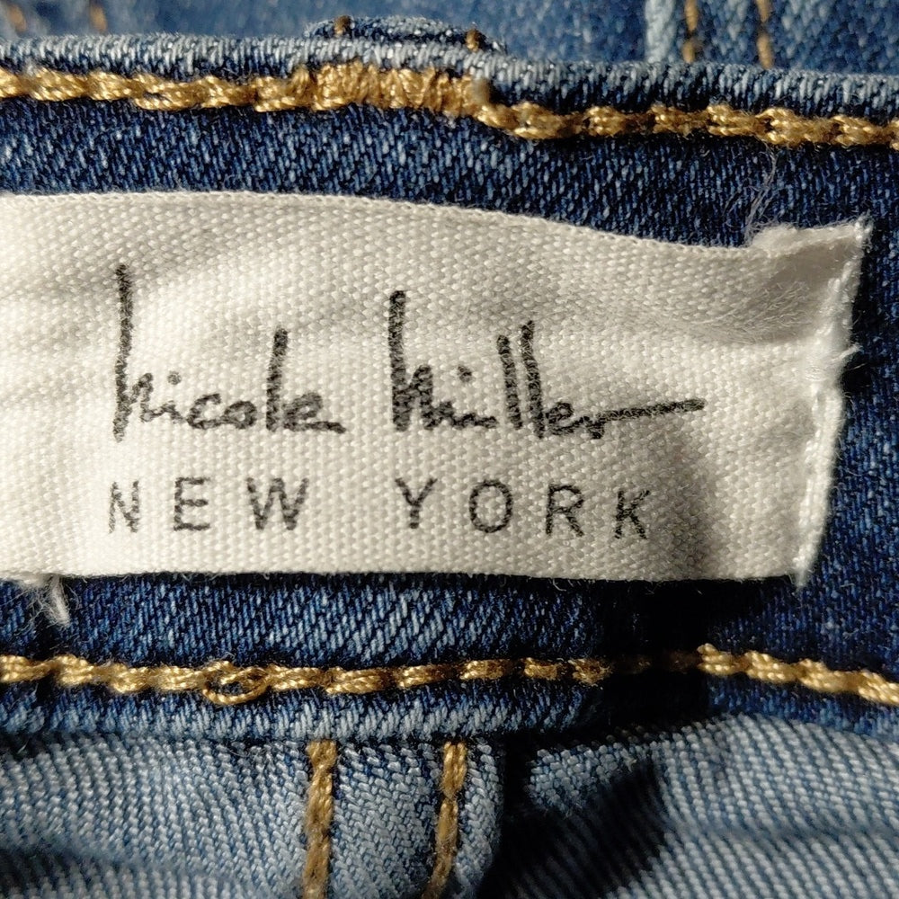 90033...Nicole Miller Ankle Crop Jeans Size 4, W26" 24"Inseam  9"Rise