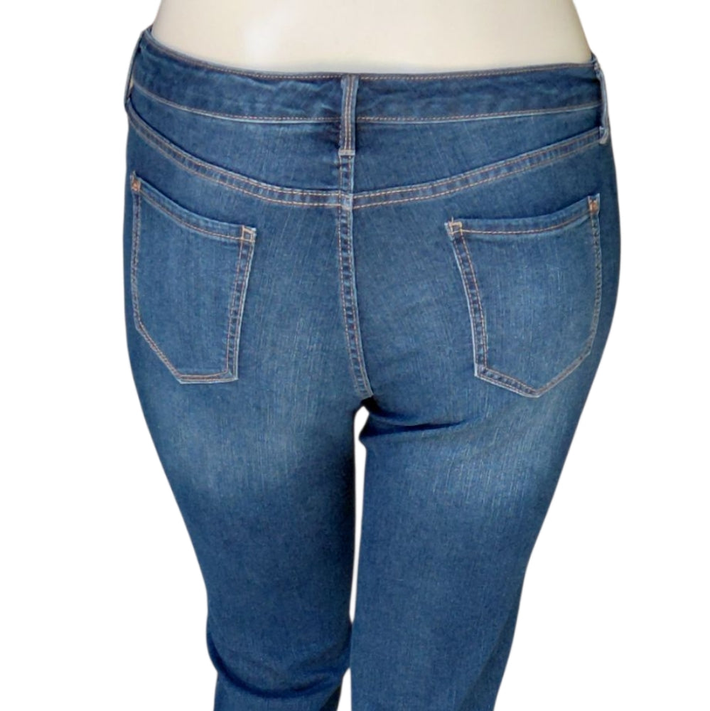 64183...Nine West Chrystie Capri Jeans Size 12, W30" 22"Inseam  9"Rise