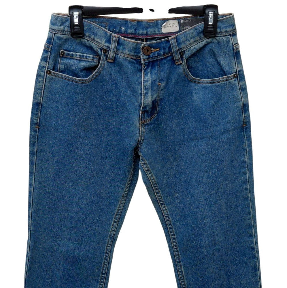 107732....Matrix Classic Tapered Straight Jeans Size 28x29, 8"Rise