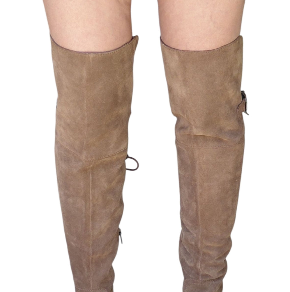 Circus by Sam Edelman Brown Suede Lace Up Boots Size 7M
