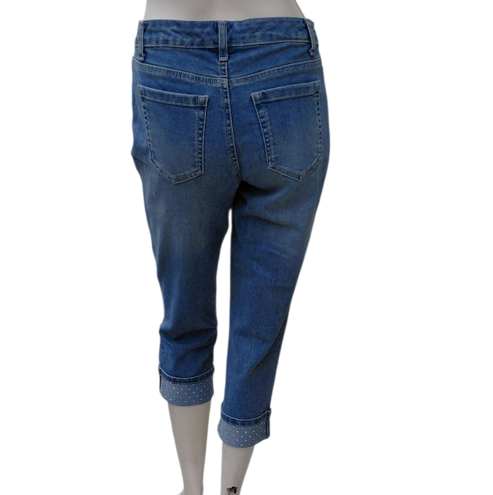 42255...Style&CO. Capri Crop Jeans Size 4P,