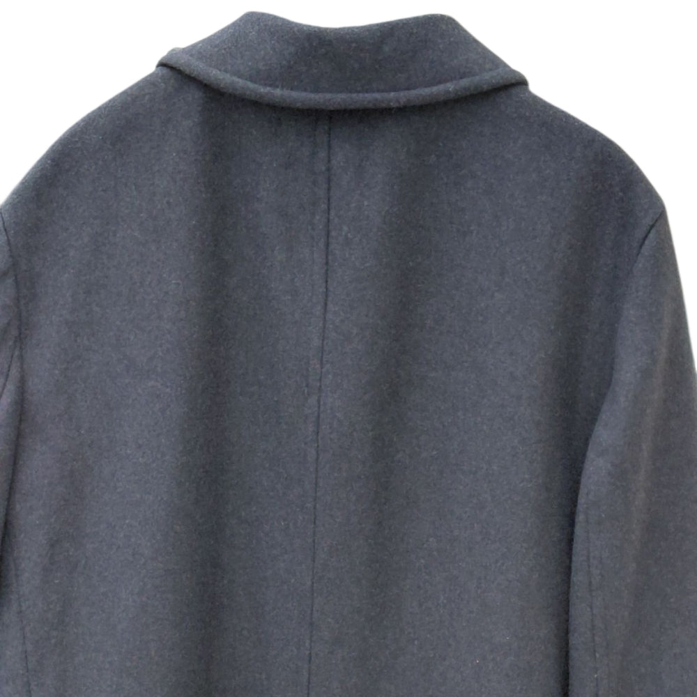 Men's Stafford Black Overcoat Single Breasted Wool Design Size 44L
