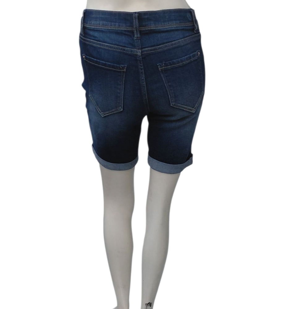 7006114.....Kensie Dark Blue Denim Shorts Size 2/26, 8"Rise 6"Inseam