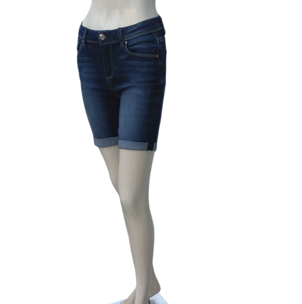 7006114.....Kensie Dark Blue Denim Shorts Size 2/26, 8"Rise 6"Inseam