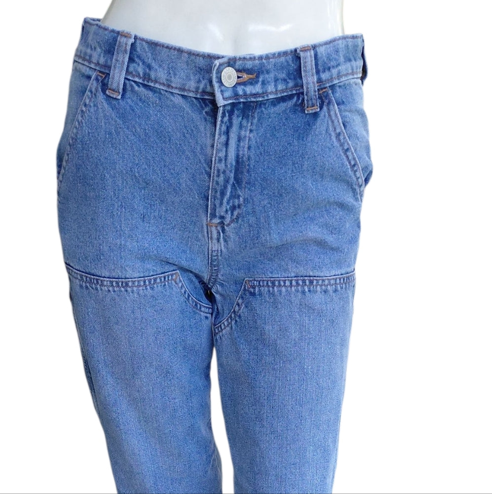 8225...Gap Denim Classic Blue Women's Straight Leg Jeans Size 14 W26" 9"Rise