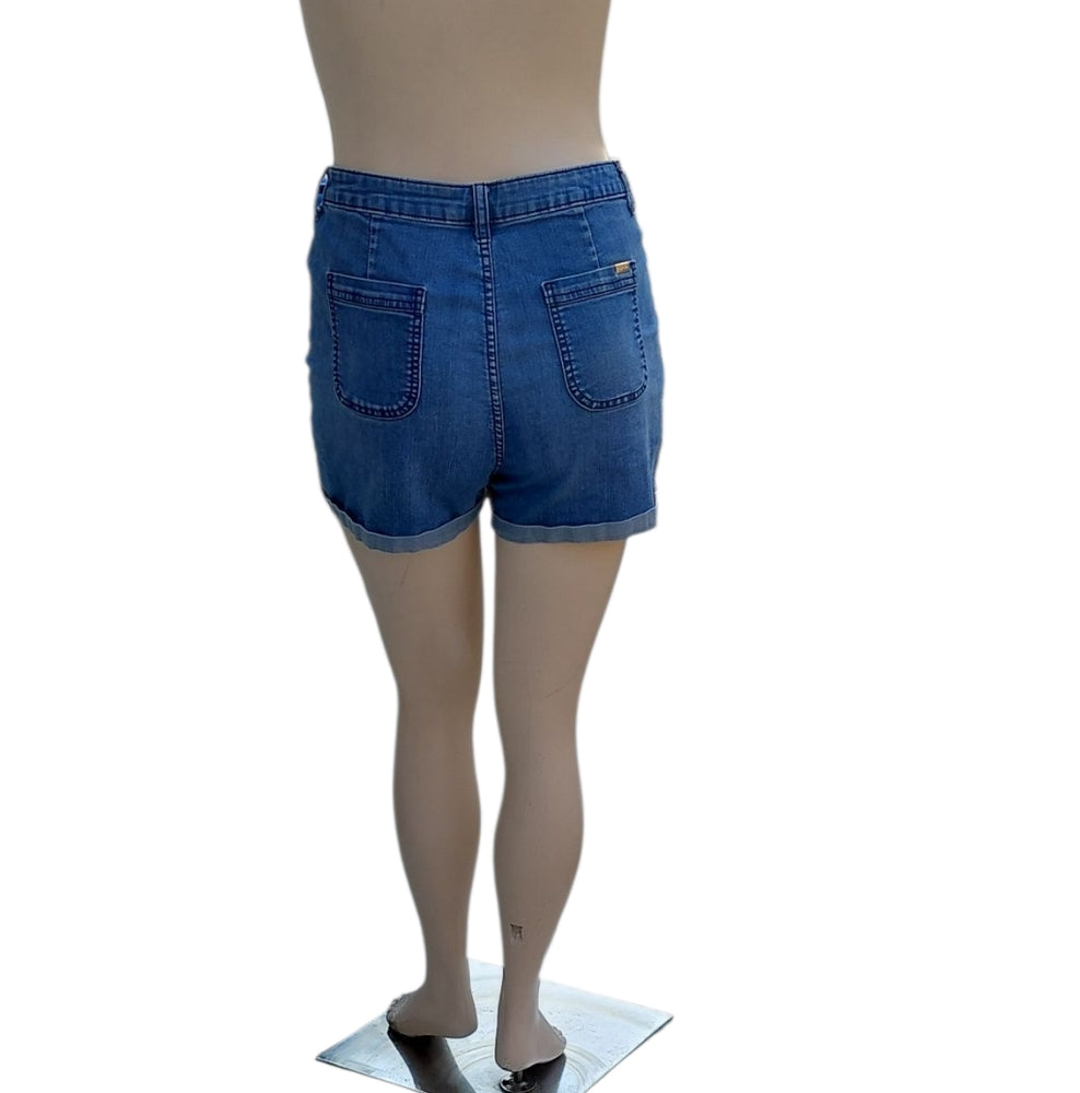 8227.....JLO Denim Blue Women's Shorts Size 14
