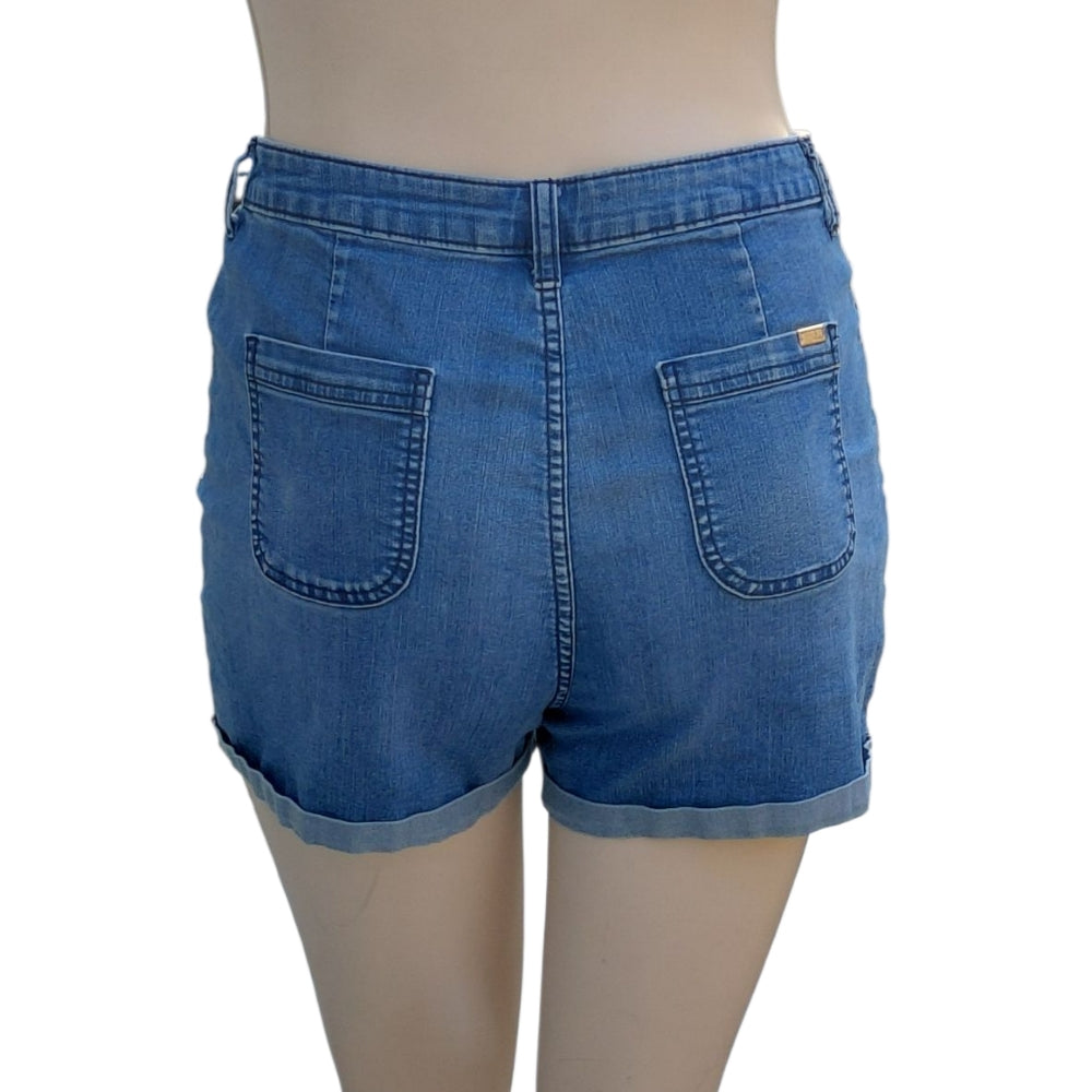 8227.....JLO Denim Blue Women's Shorts Size 14