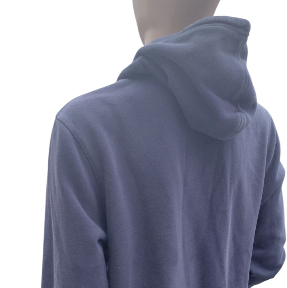 8211....Hurley Dark Blue Hoodie with Graphic Design Size Large