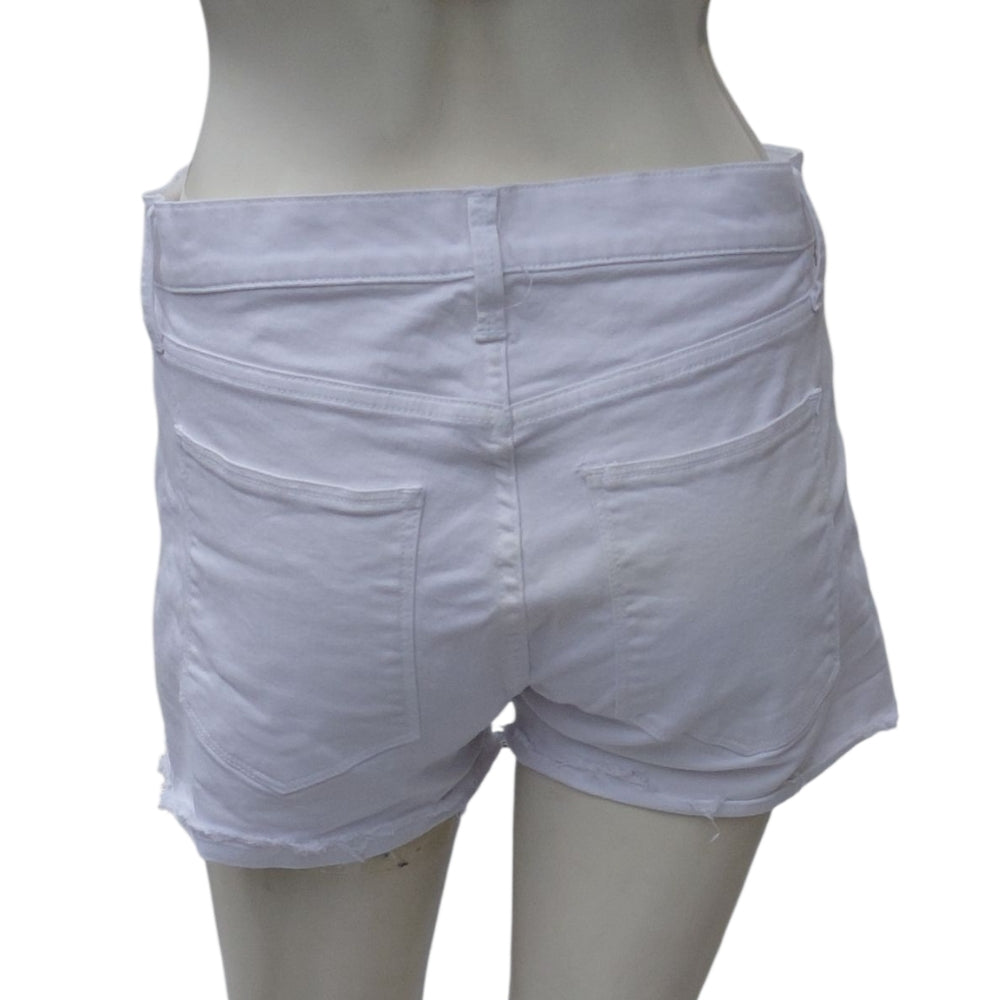 8242.....Women's Gap 1969 White Denim Shorts Size 27r