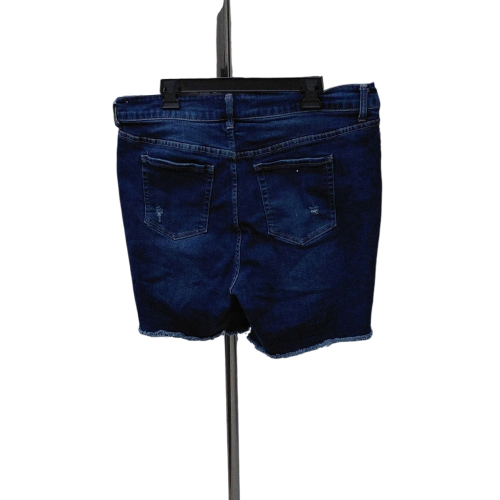 8280...Women's Distressed Denim Shorts Size 16