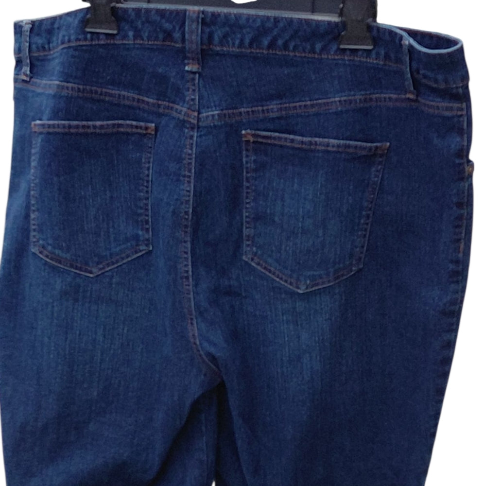 8279...Gloria Vanderbilt Dark Blue Denim Shorts Size 20W