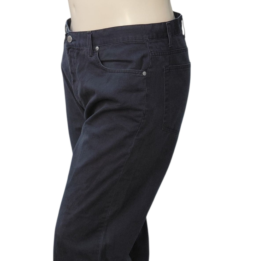 8277....Calvin Klein Black Wide-Leg Jeans Size 36