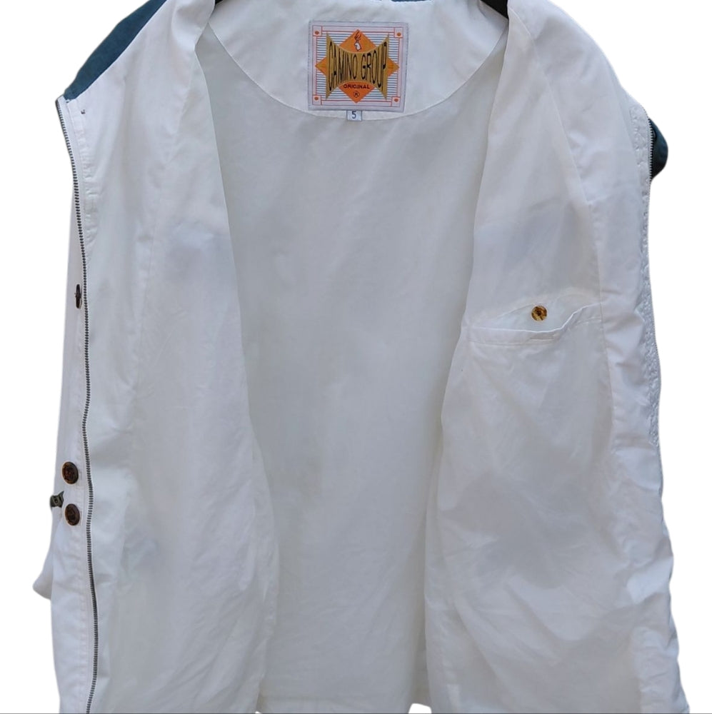 8282...White Jacket for Men Size Large