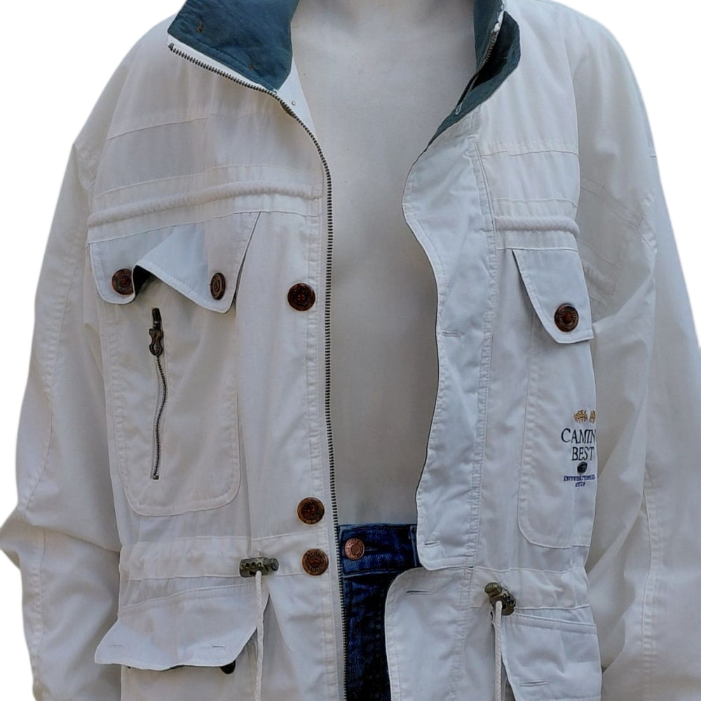8282...White Jacket for Men Size Large
