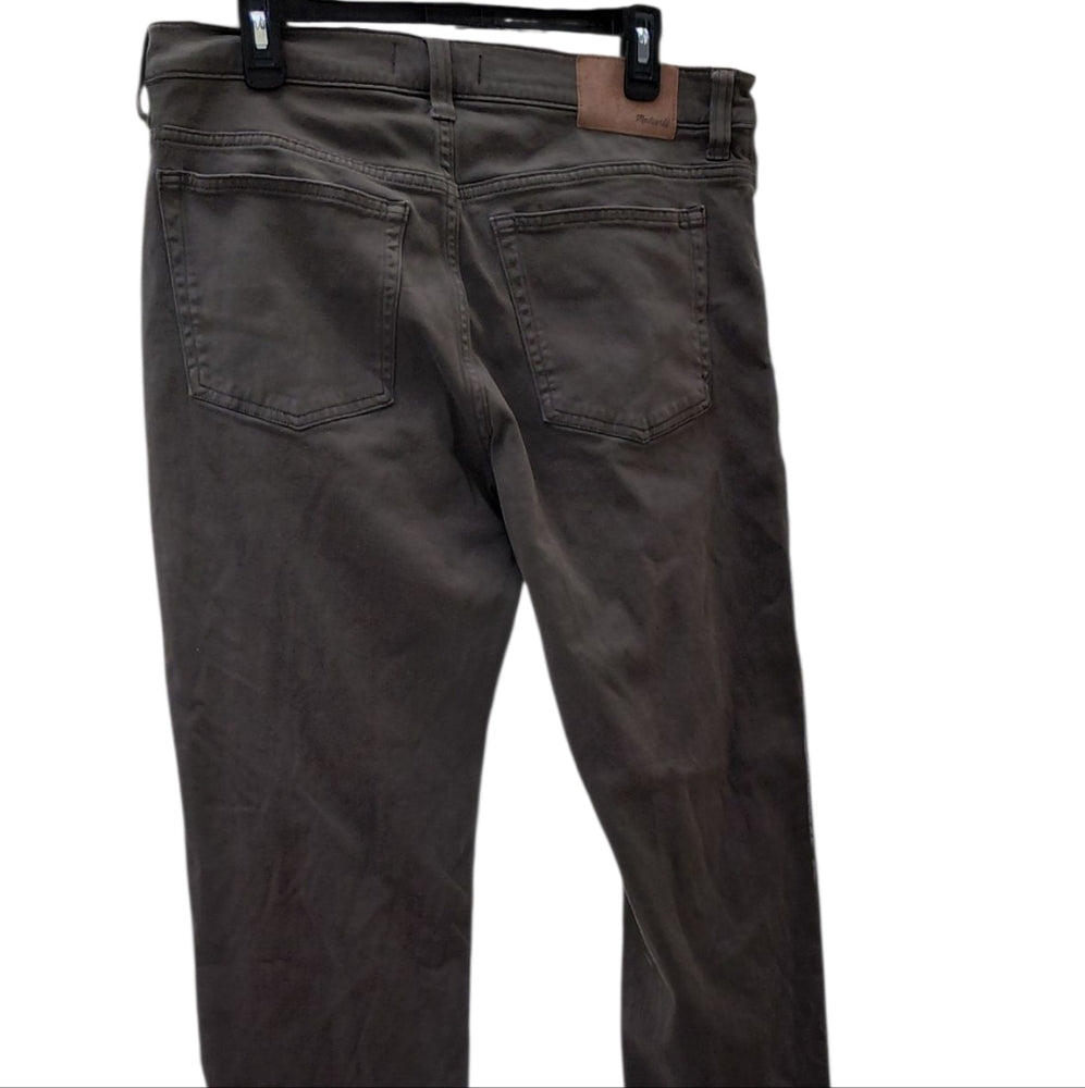 8290...Men's Green Madewell Straight Leg Jeans Size W33 L30