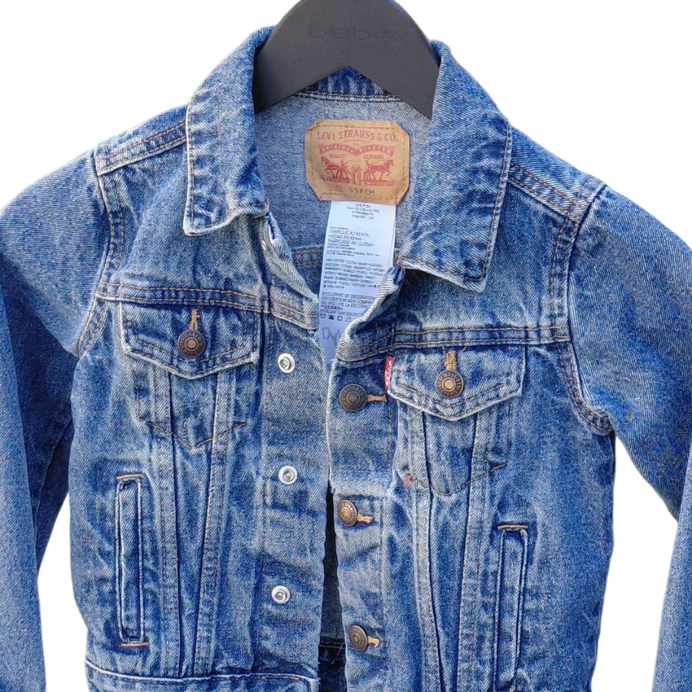 8254....Levi's Kids Classic Blue Jean Jacket Size 5 SP CH