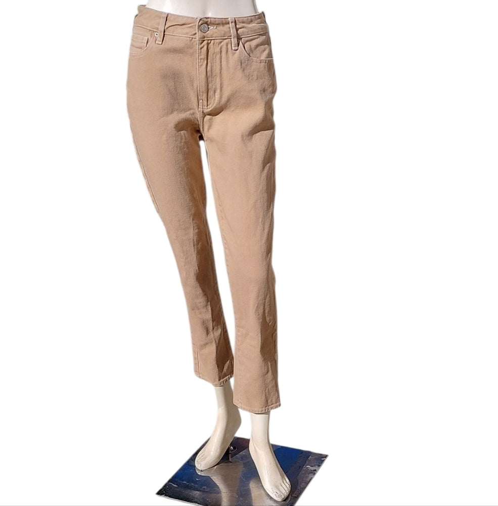 9319...Women's Pacsun Tan Straight Leg Ankle Crop Jeans Size 25