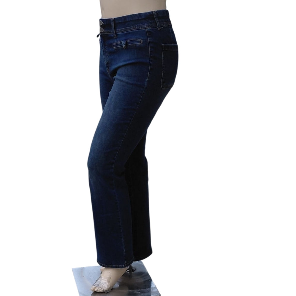 9334...Indigo Poppy Bootcut Jeans Size 12