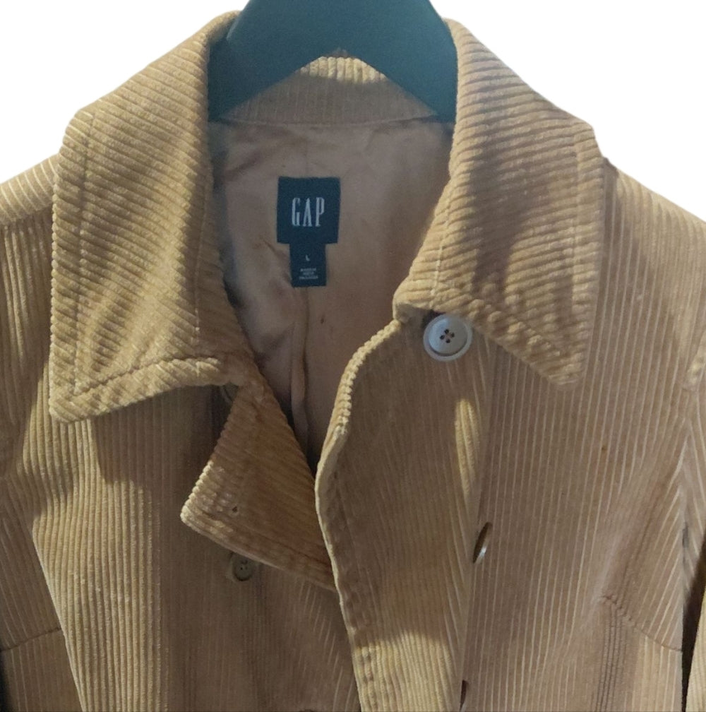 GAP Women's Brown Corduroy Utility Jacket Size Large