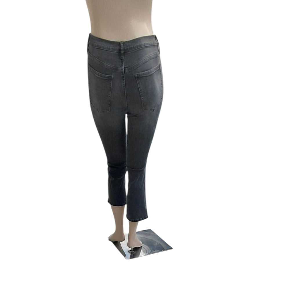 93319....Women's Banana Republic Gray Crop Jeans Size 30/10