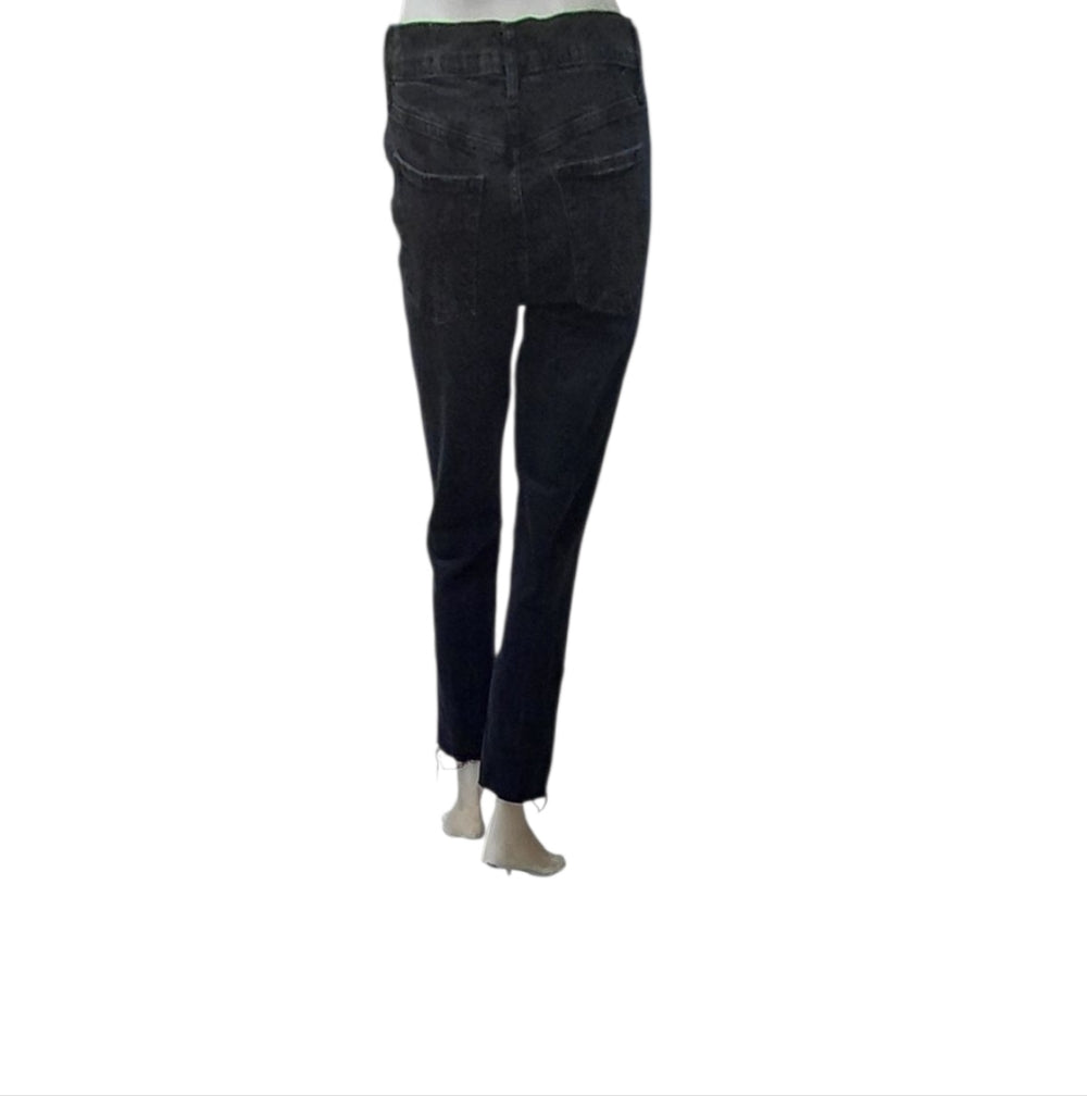 93317...Women's Black Gap Girlfriend Jeans Size 6/28 Regular