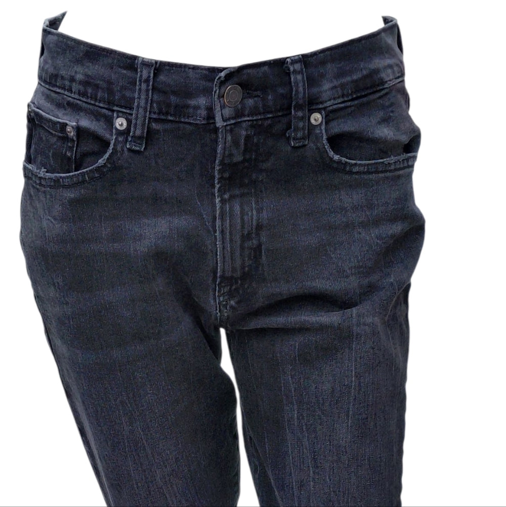 93317...Women's Black Gap Girlfriend Jeans Size 6/28 Regular