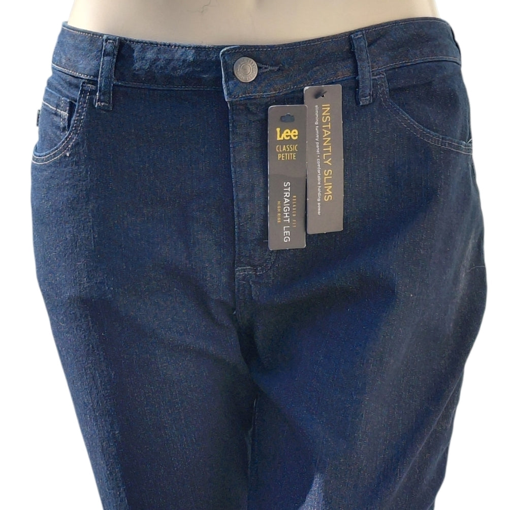 534728...Lee Straight Leg Jeans Size 16P W34" 28"Inseam  11"Rise