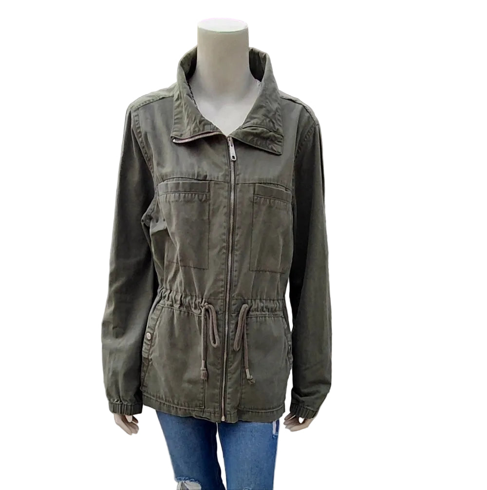 7033A...Olive Green Women's Old Navy Jacket Size LG