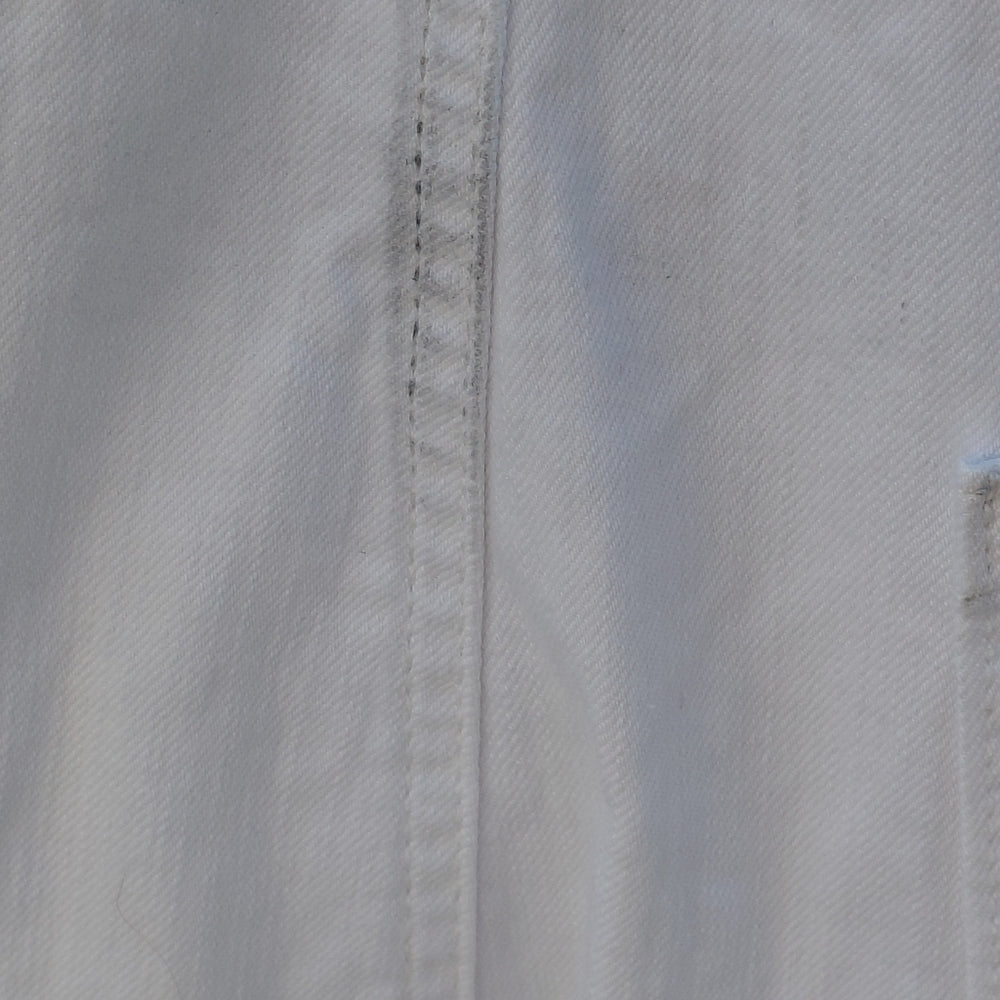 7035A...Women's Torrid White Denim Overalls Size 12