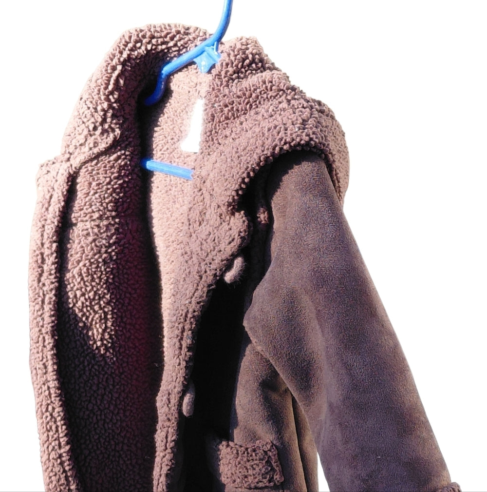 Cozy Brown Kids Fleece Jacket Size 12-18Mos