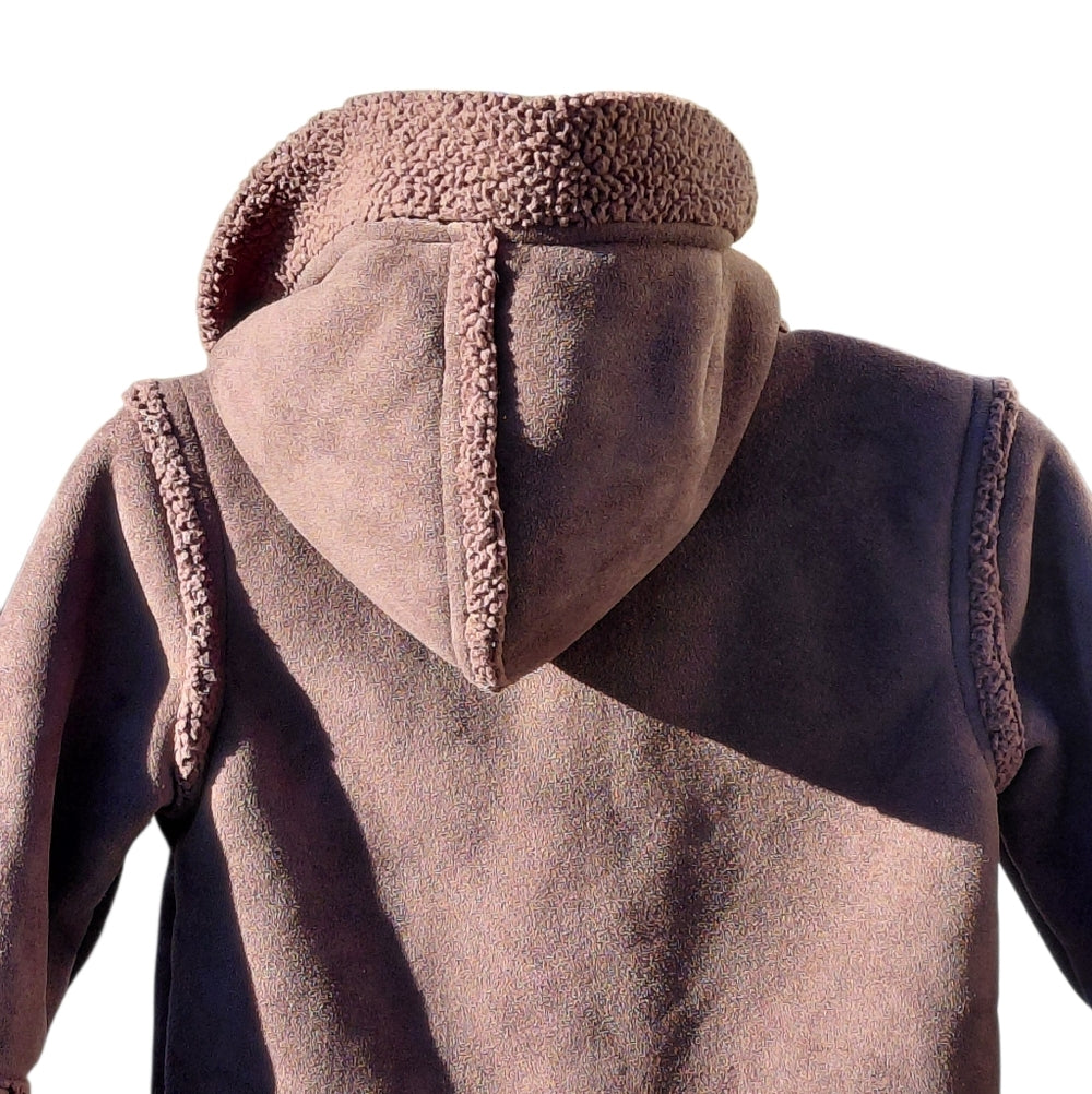 Cozy Brown Kids Fleece Jacket Size 12-18Mos
