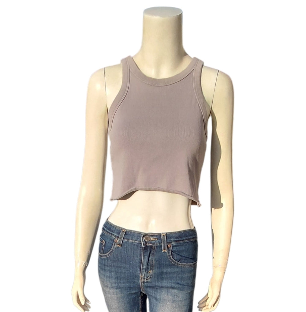 7061....Women's H&M Sleeveless Crop Top - Size Medium