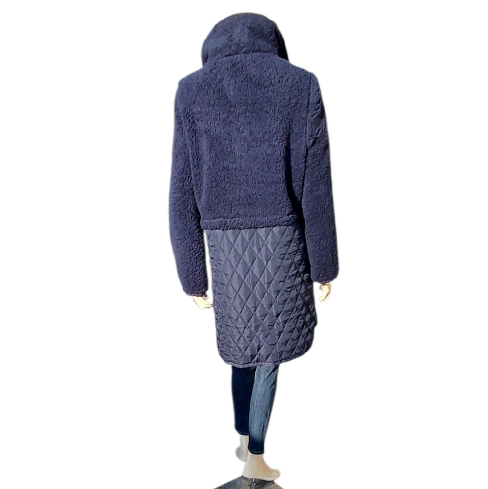 7066....Women's Navy Quilted Jacket