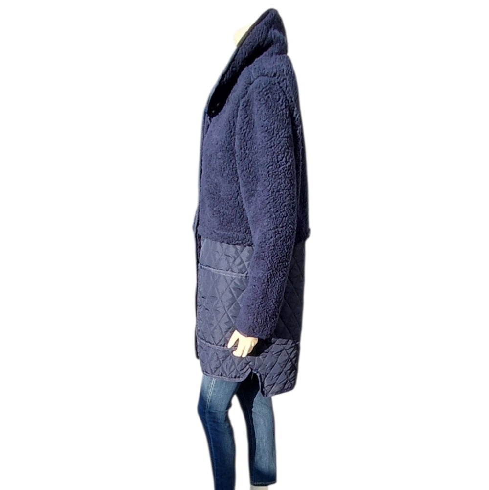 7066....Women's Navy Quilted Jacket