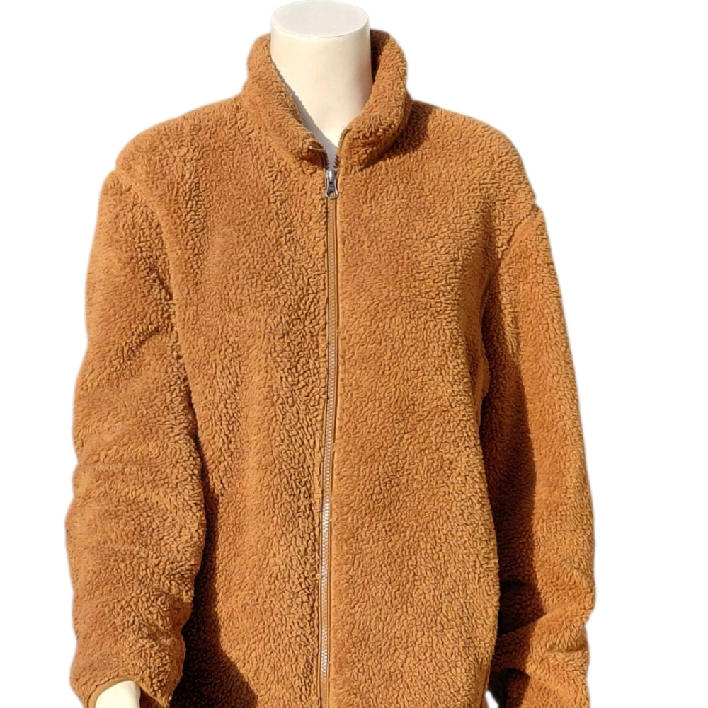 7067.....Cozy Brown Teddy Jacket