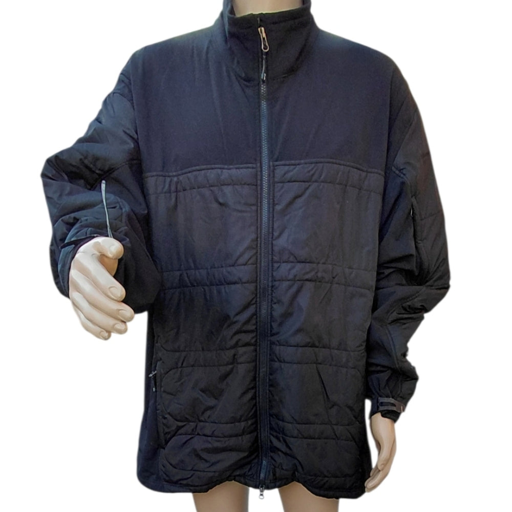 7065...Men's Black Quilted Wind Stopper Jacket Size XXL,