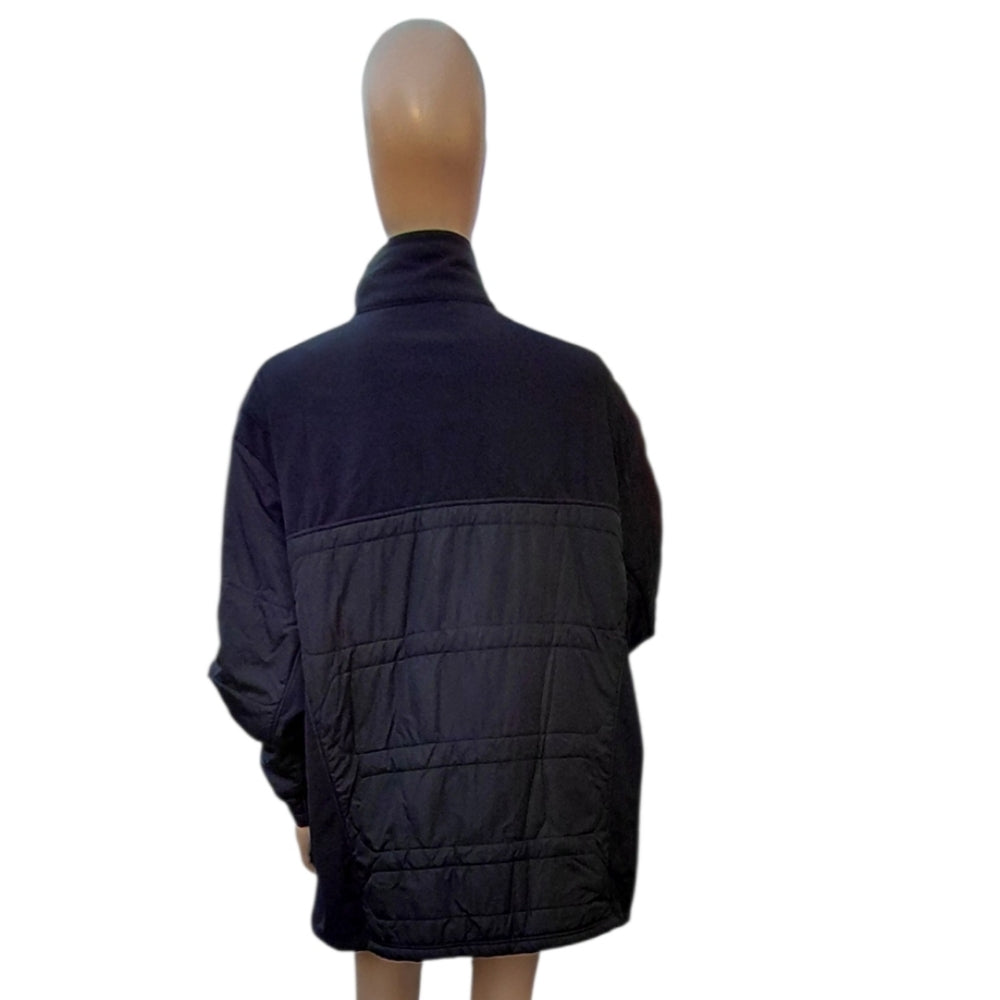 7065...Men's Black Quilted Wind Stopper Jacket Size XXL,