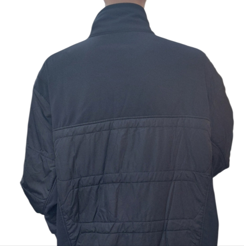 7065...Men's Black Quilted Wind Stopper Jacket Size XXL,